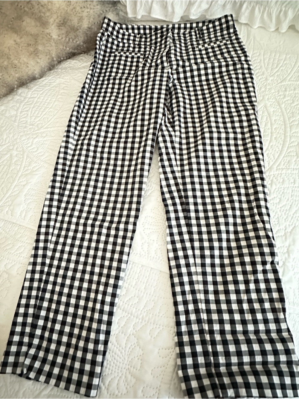 Black and White Gingham Pants